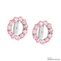 Fancy Pink Earring Jacket Made with Swarovski Zirconia